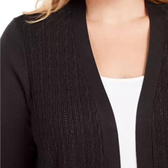 🆕️Karen Scott brown cardigan - Picture 3 of 6